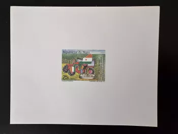 Niger 1989 Mi. 1078 épreuve de luxe Conseil Entente Solidarité rural Tracteur