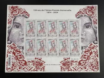 Polynesien 2024 Mi. ? Bogen 150 Jahre UPU Weltpostverein