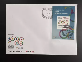Guinea-Bissau 2025 Mi. Bl. ? ND FDC 35 Jahre AICEP Gemeinschaftsausgabe