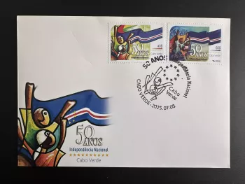 Kap Verde 2025 FDC 50 Jahre Nationale Unabhängigkeit Gemeinschaftsausgabe