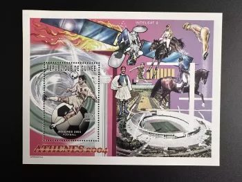 Guinée 2003 Mi. Bl. 838 Jeux Olympiques Athènes Olympic Games Athens Football