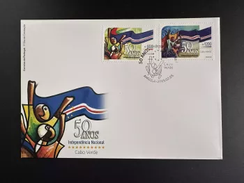 Angola 2025 Mi. ? FDC (Portugal) 50 Jahre Nationale Unabhängigkeit Joint