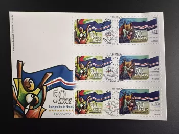 Portugal Angola Cabo Verde 2025 Mi. ? mixed FDC 50 Anos Independencia Nacional
