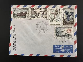 TAAF 1965 Luftpost 5 Werte Kerguelen-Archipel 04.02.1965