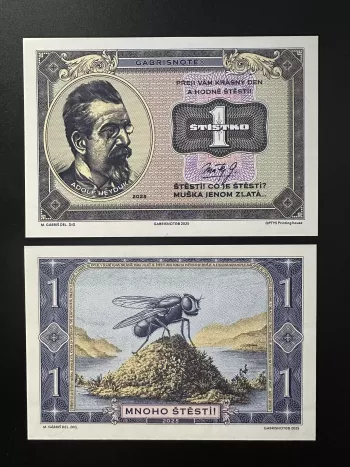 2025 Matej Gabris Gabrisnote Adolf Heyduk Mnoho Stesti UNC SPECIMEN ESSAY