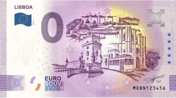 Billet touristique Souvenir 2025 Portugal Lisboa