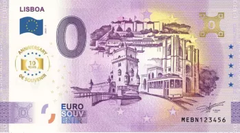 Billet touristique Souvenir 2025 Portugal Lisboa - Anniversary 2025