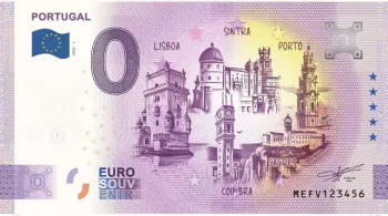 Billet touristique Souvenir 2025 Portugal Portugal