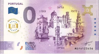 Billet touristique Souvenir 2025 Portugal Portugal - Anniversary 2025