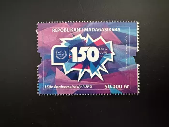 Madagascar 2025 Mi. ? 150 ans years UPU Union Postale Universelle Universal