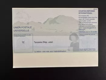 Tansania UPU Weltpostverein Alphabetisierung ANTWORTSCHEIN IRC CRI
