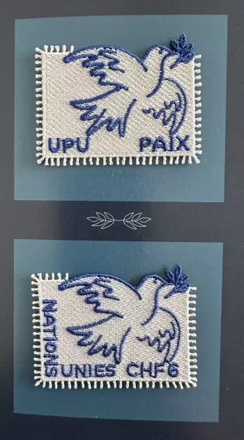 UPU UNPA UN 2025 Friedenstaube Ungewöhnliche Stickerei Gemeinschaftsausgabe