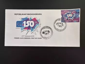 Madagascar 2025 Mi. ? FDC 150 ans years UPU Union Postale Universelle Universal