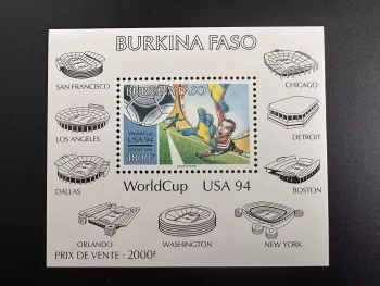 Burkina Faso 1994 Mi. Bl. 141 FIFA World Cup USA Soccer
