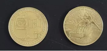 Médaille souvenir "Madeira Teleférico & carreiros"