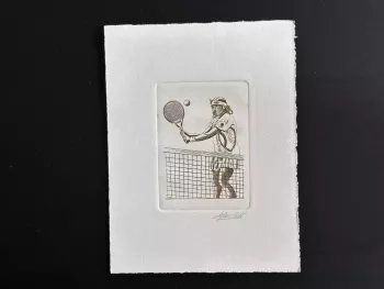 Belgique 1992 COB 2441 Epreuve artiste FDC Jeux Olympiques Barcelona Tennis brun