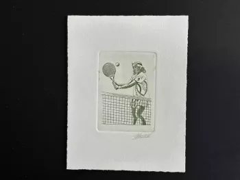 Belgique 1992 COB 2441 Epreuve artiste FDC Jeux Olympiques Barcelona Tennis vert