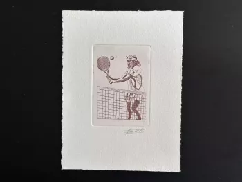 Belgique 1992 COB 2441 Epreuve artiste Jeux Olympiques Barcelona Tennis rouge