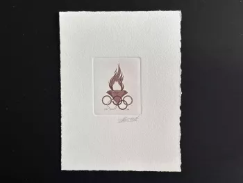 Belgique 1994 COB 2540 Epreuve d'artiste FDC Jeux Olympiques flamme rouge