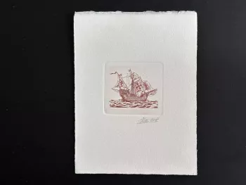 Belgique 1992 COB 2455 Epreuve artiste FDC Colomb Caravelle Europa rouge