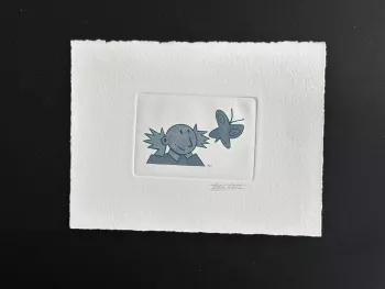Belgique 1994 COB 2580 Epreuve d'artistejour FDC Malentendants Papillon bleu