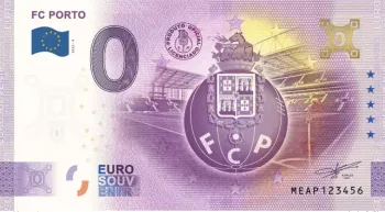 Billet touristique Souvenir 2026 Portugal FC Porto (hologramme or)