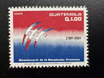 Guatemala 1989 Mi. 1301 Bicentenary French Revolution birds
