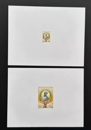 Benin 2013 Mi. 1667 - 1668 proof luxury President Sourou Apithy Politique Rose
