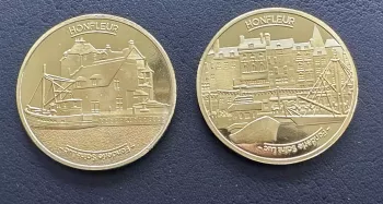 Saint Luc Foundry “Honfleur” Normandy souvenir medal