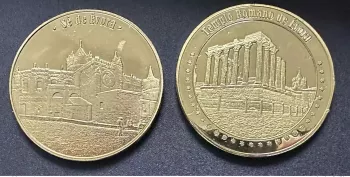 Médaille souvenir "Sé - Templo Romano Evora"
