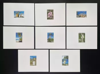 Madagascar 2002 8x Luxury proof Fauna Flora flowers Lemurien animals