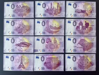France 2020 Souvenir Tourist Banknote partially complete