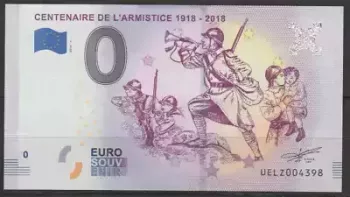 Souvenir Tourist Banknote Armistice 1918 2018-1