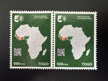 Togo 2026 paire CEDEAO 50 ans carte Afrique plus forts ensemble avenir meilleur