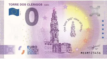 Billet touristique Souvenir 2026 Portugal Torre dos Clérigos
