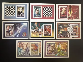 Madagascar 1996 Mi. Bl. E269-L269 ND Steinitz Lasker Chess Ferrari Apollo
