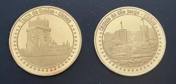Medalha Souvenir "Castelo de S. Jorge - Torre de Belém"