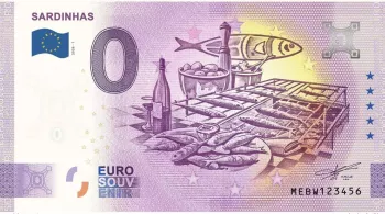 Billet touristique Souvenir 2026 Portugal Sardinhas