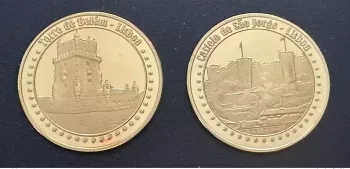 Médaille souvenir "Castelo de S. Jorge - Torre de Belém"