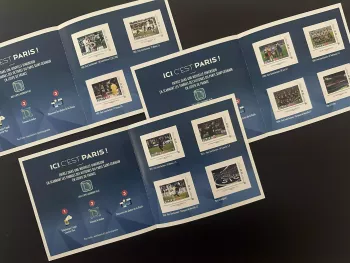 Frankreich 2017 Collector PSG Fußball Paris Saint-Germain 4 Briefmarken