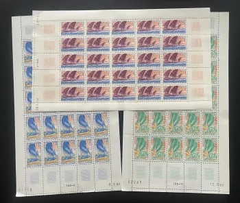 Mauritanie 1968 YT 253-255 planche voiliers bateaux navigation mer