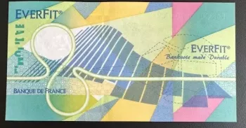 BOF-231 Test Note Specimen Darwin Banque France Everfit Bank MISSING GOLD RARE