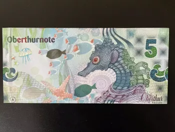 VARIETY FCO-264 Test Note OBERTHUR FIDUCIAIRE France SEA HORSE 2012 Specimen