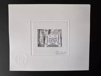 Wallis Futuna 1994 YT 470 épreuve d'artiste Centenaire Loge Franc-maçonnerie