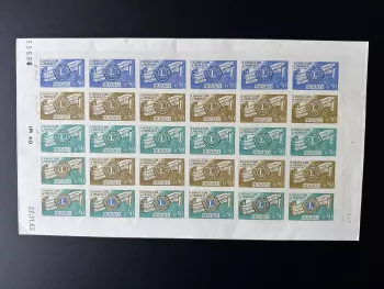 Monaco 1963 YT 613 Bogen Farbprobe Lions Club International