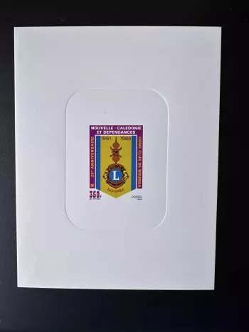 New Caledonia 1986 YT 528 luxury event Lions Club International Nouméa