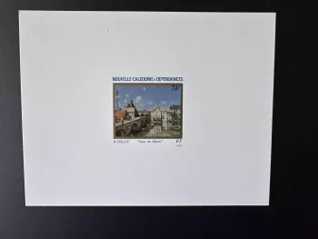 New Caledonia 1986 YT 529 luxury proof Sisley Pont Moret painting art