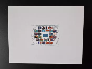 New Caledonia 1987 YT 544 luxury event South Pacific Commission flag