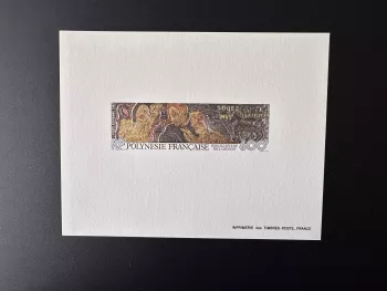 French Polynesia 1987 YT PA 198 luxury proof Paul Gauguin Carved Wood Art