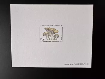 Saint-Pierre und Miquelon 1987 YT 475 Luxusprobe Pilz Hygrophorus